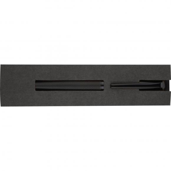 Drehkugelschreiber "CrisMa" aus Edelstahl mit Gravur / Farbe: schwarz