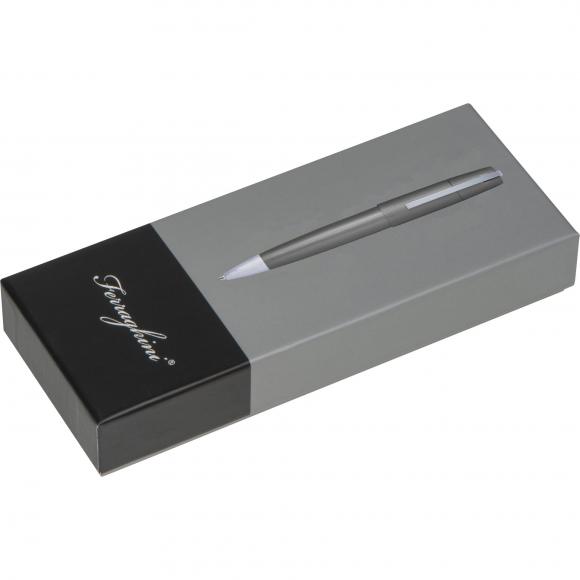Drehkugelschreiber aus Metall mit Gravur / incl. Geschenkverpackung / anthrazit