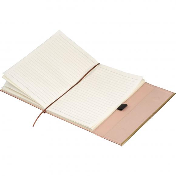 Edles Set mit Notizbuch und Kugelschreiber mit Gravur / Geschenkkarton / Kupfer