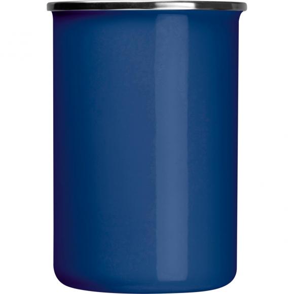 Emaille Tasse mit Gravur / Füllvermögen: 550ml / Farbe: blau