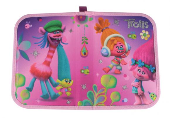 Federtasche mit Gravur / Federmappe / Schüleretui / 27tlg. / "Trolls"