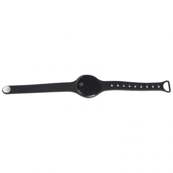 Fitness Armband mit Gravur / aus Silikon / Farbe: schwarz