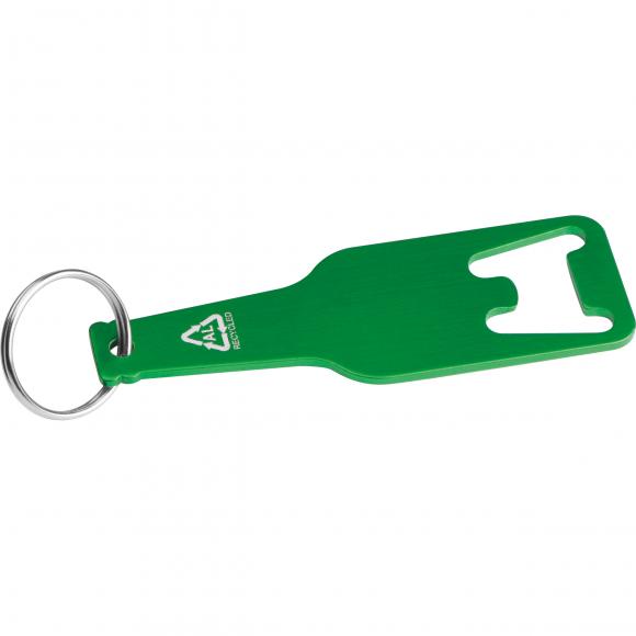 Flaschenöffner mit Gravur / aus recyceltem Aluminim / Farbe: grün