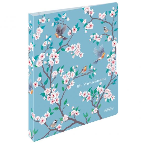 Herlitz Ringbuch mit Gravur / A4 / 16mm / 2-Ring / aus PP / "LadyLike Birds"