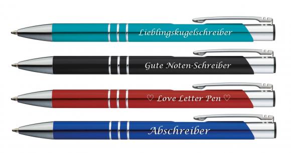 Herlitz Schülerplaner 2019 - 2020 / A6 / "Smiley" + 4 Kugelschreiber mit Gravur