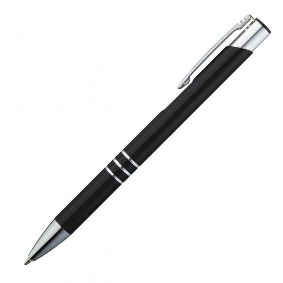 Kugelschreiber aus Metall / Schreibfarbe = Kugelschreiberfarbe / Farbe: schwarz