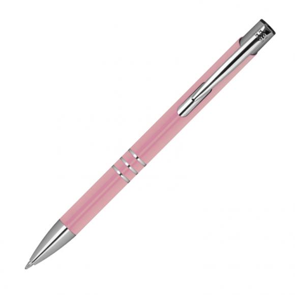 Kugelschreiber aus Metall mit Gravur / Farbe: rose'
