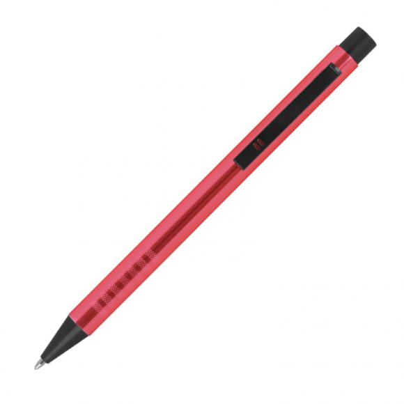 Kugelschreiber aus Metall mit Gravur / Farbe: rot