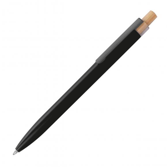 Kugelschreiber aus recyceltem Aluminium mit Namensgravur - Farbe: schwarz