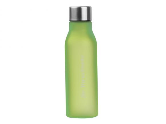 Kunststoff Trinkflasche mit Gravur / 0,55l / Farbe: apfelgrün