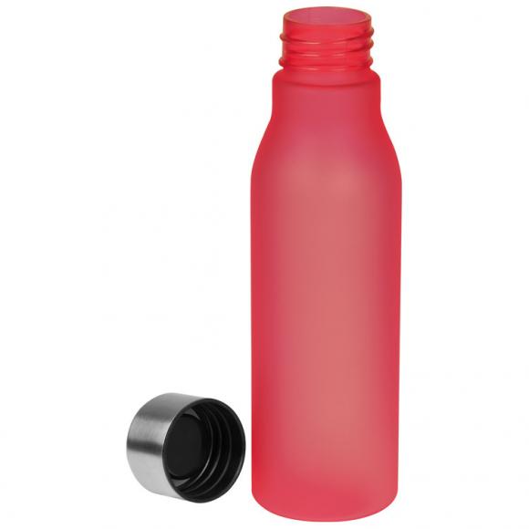 Kunststoff Trinkflasche mit Gravur / 0,55l / Farbe: rot