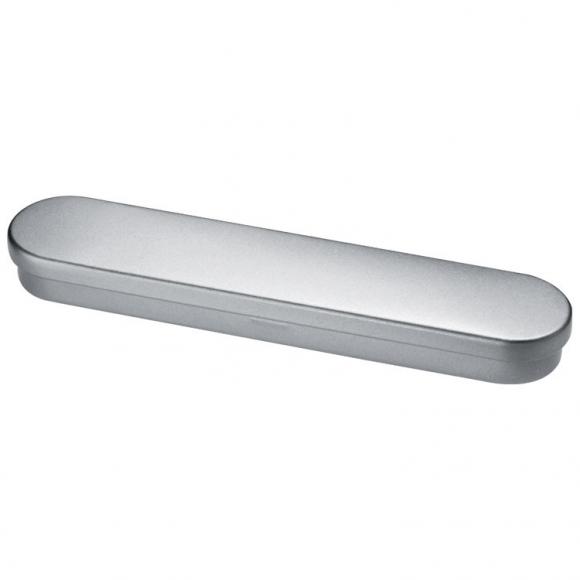LED Edelstahl Kugelschreiber 4in1 mit Gravur / Mine: blau&rot / mit Laserpointer