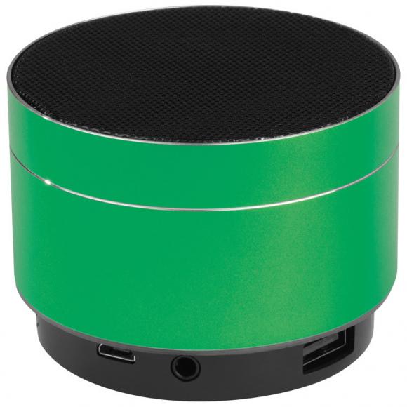 Mini Bluetooth Lautsprecher mit Gravur / aus Aluminium / Farbe: grün