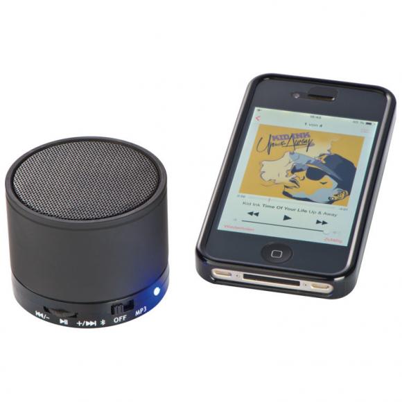 Mini Bluetooth Lautsprecher mit Gravur / mit USB-Anschluss / Farbe: schwarz