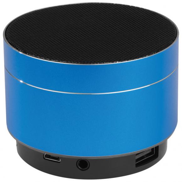 Mini Bluetooth Lautsprecher mit Namensgravur - aus Aluminium - Farbe: blau