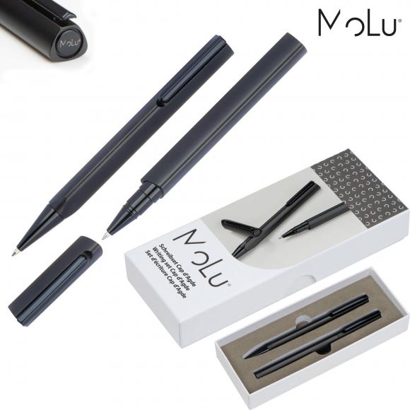 MoLu Schreibset Cap d'Agde mit Gravur / mit aus Kugelschreiber und Rollerball