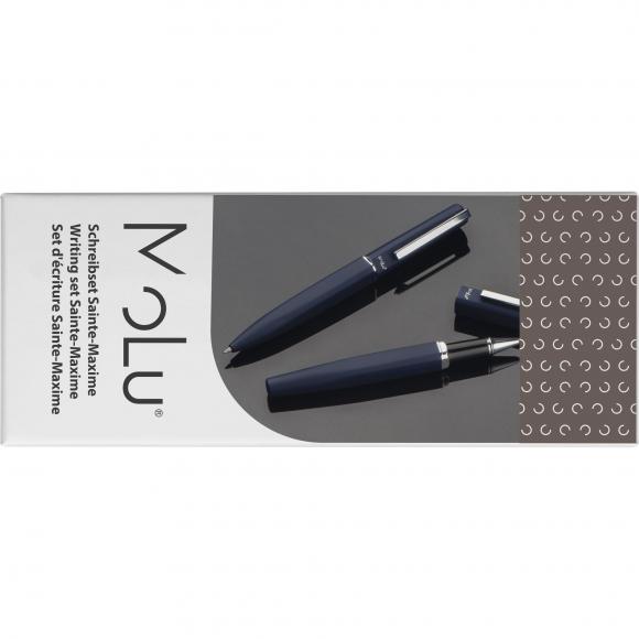 MoLu Schreibset Sainte-Maxime mit Gravur / mit Kugelschreiber und Rollerball