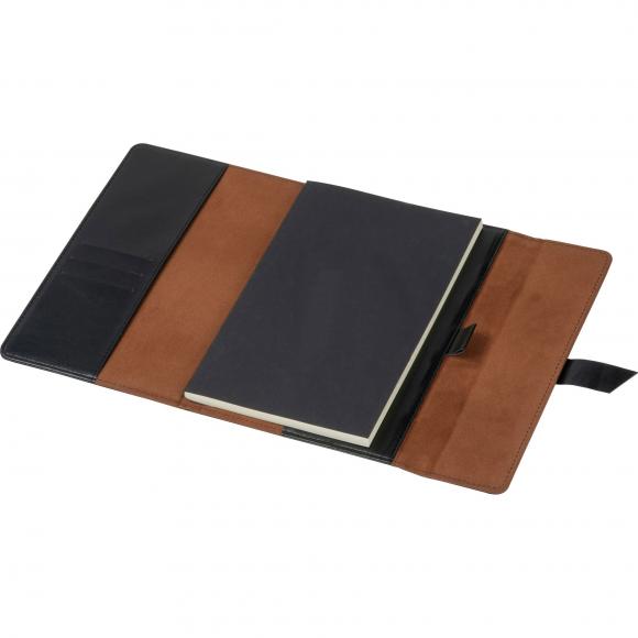 Notizbuch mit Gravur / DIN A5 / mit 160 linierten Seiten / Farbe: schwarz