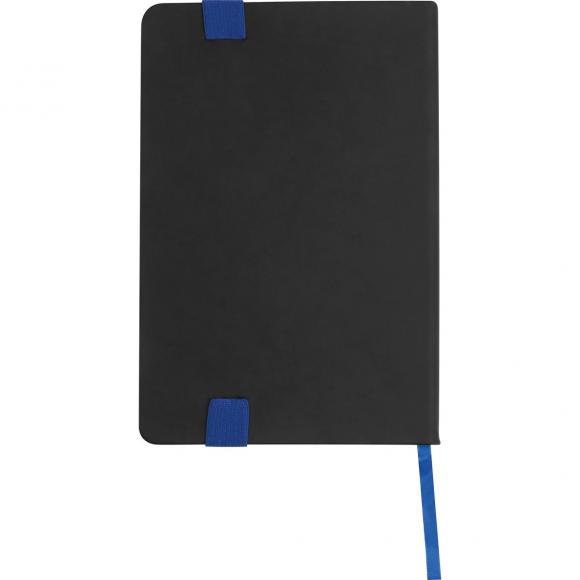 Notizbuch mit Gravur / DIN A5 / mit PU-Einband / liniert / Farbe: schwarz-blau