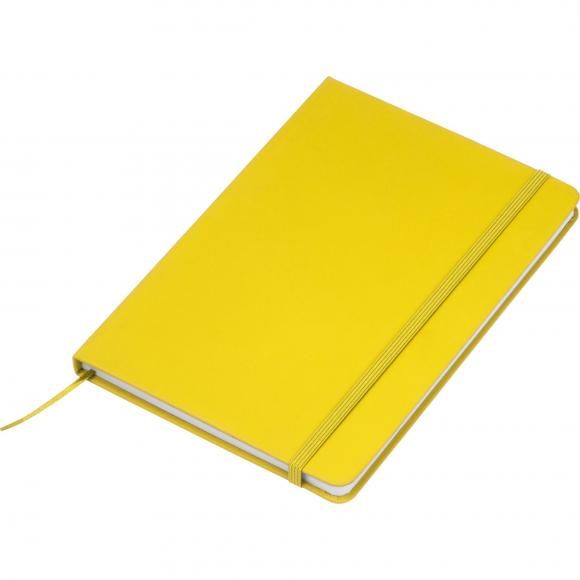 Notizbuch mit Gravur / DIN A5 / Umschlag aus PU / 160 Seiten / Farbe: gelb