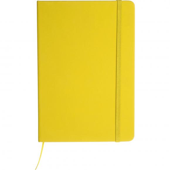 Notizbuch mit Gravur / DIN A5 / Umschlag aus PU / 160 Seiten / Farbe: gelb