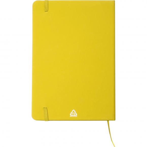 Notizbuch mit Gravur / DIN A5 / Umschlag aus PU / 160 Seiten / Farbe: gelb