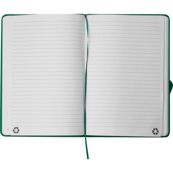 Notizbuch mit Gravur / DIN A5 / Umschlag aus PU / 160 Seiten / Farbe: grün