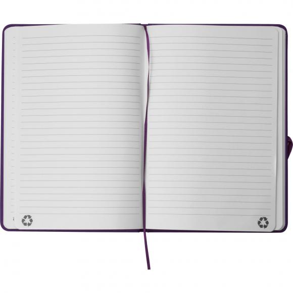 Notizbuch mit Gravur / DIN A5 / Umschlag aus PU / 160 Seiten / Farbe: lila