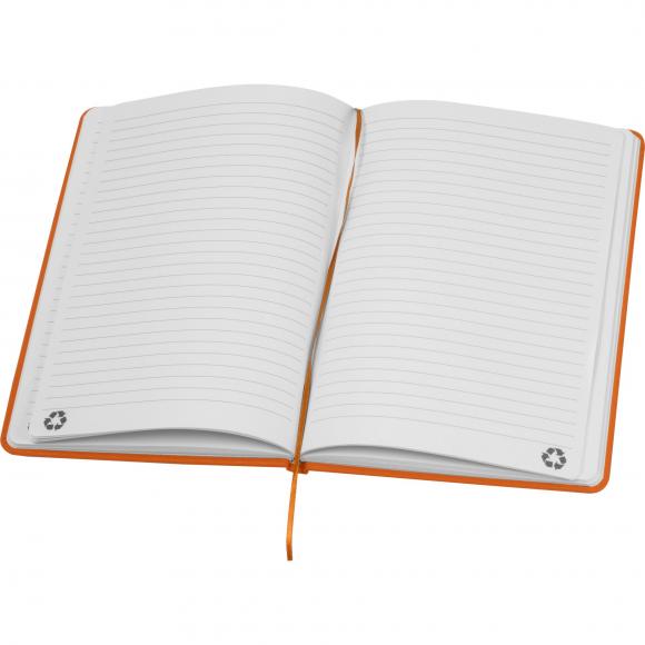 Notizbuch mit Gravur / DIN A5 / Umschlag aus PU / 160 Seiten / Farbe: orange