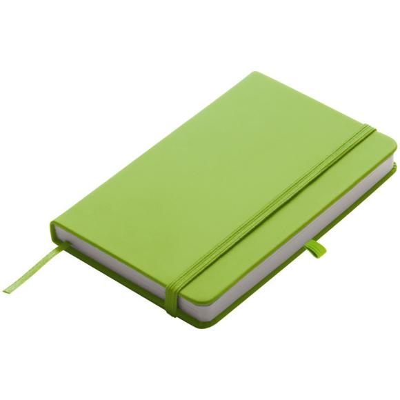 Notizbuch mit Gravur / DIN A6 / 160S. / blanko / PU Hardcover / Farbe: hellgrün