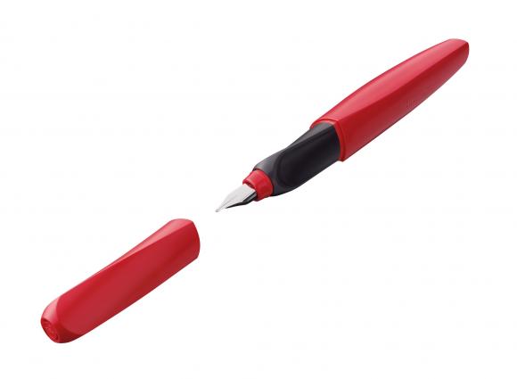 Pelikan Füllhalter mit Gravur / Füller / "Twist P457 M-Feder rot"