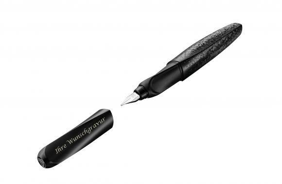 Pelikan Füllhalter mit Gravur / mit Struktur / Füller / "Twist schwarz P457 M"