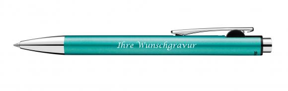 Pelikan Kugelschreiber Snap Metallic mit Gravur / Farbe: türkis