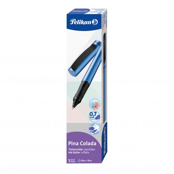 Pelikan Tintenroller Pina Colada mit Namensgravur - Farbe: blau metallic