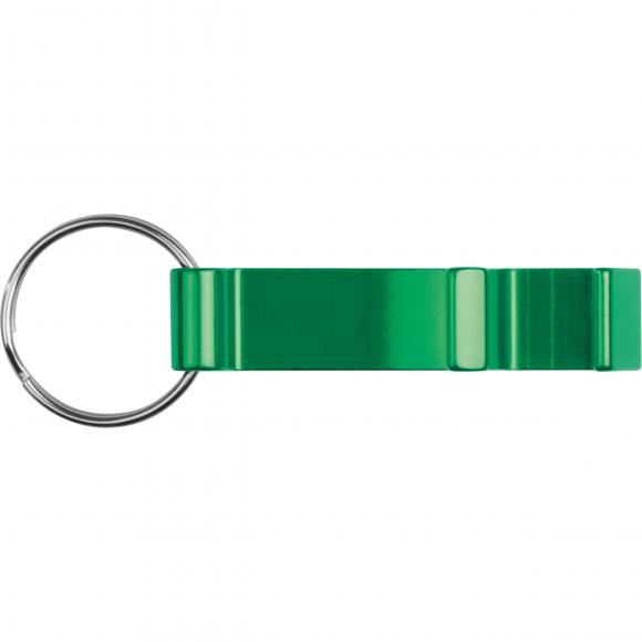 Schlüsselanhänger mit Gravur / mit Flaschenöffner / Farbe: grün