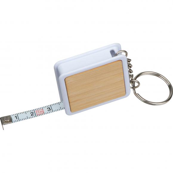Schlüsselanhänger mit Maßband / mit einer Messlänge von einem meter
