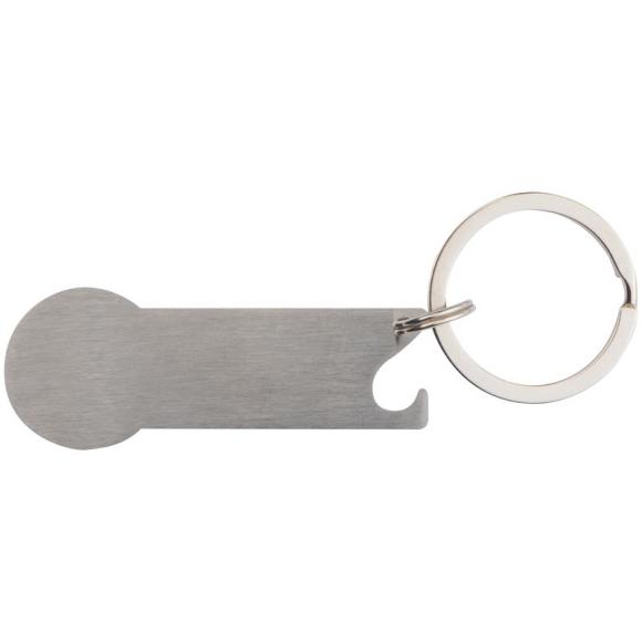Schlüsselanhänger mit Namensgravur - Einkaufschip,Flaschenöffner + Schlüsselring