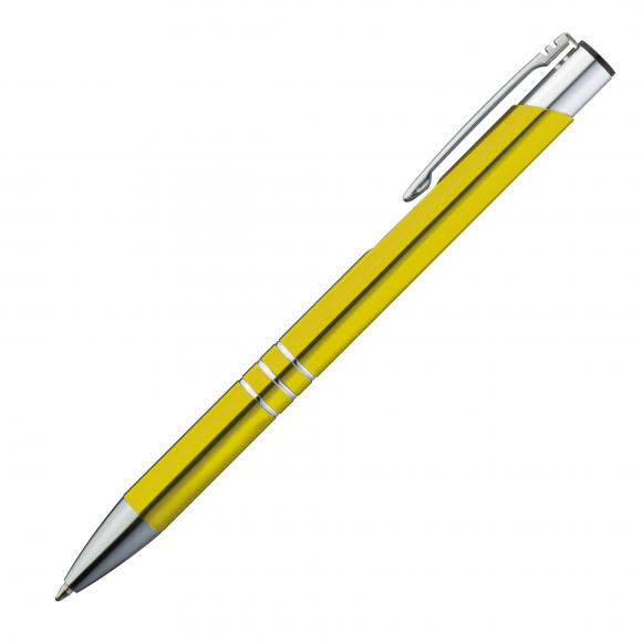 Schreibset mit Namensgravur - Touchpen Kugelschreiber + Kugelschreiber - gelb