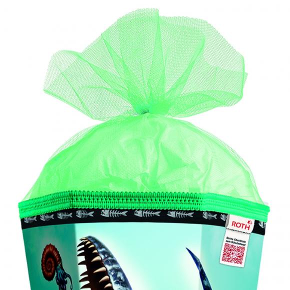 Schultüte mit Gravur / Zuckertüte / 85cm / eckig / "Dino Mosasaurus"