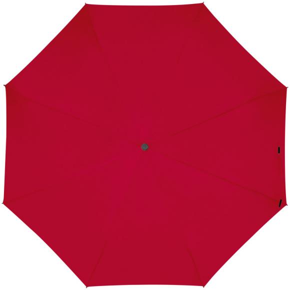 Taschenschirm mit Namensgravur - aus Pongee mit Karabinergriff - Farbe: rot