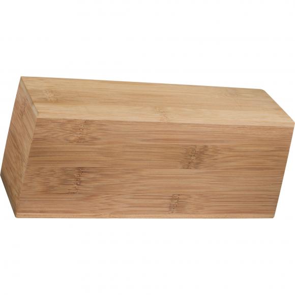 Teeaufbewahrungsbox mit Gravur / Teebeutelbox aus Bambus