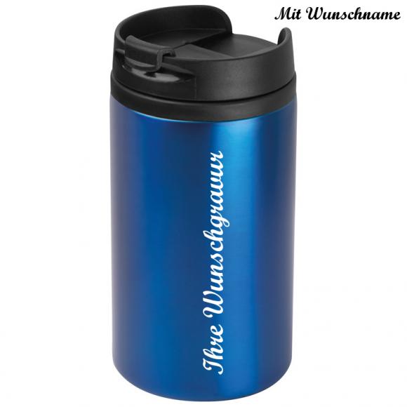 Trinkbecher mit Namensgravur - 250 ml - Farbe: blau