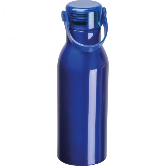 Trinkflasche aus recyceltem Aluminium mit Namensgravur - 750ml - Farbe: blau