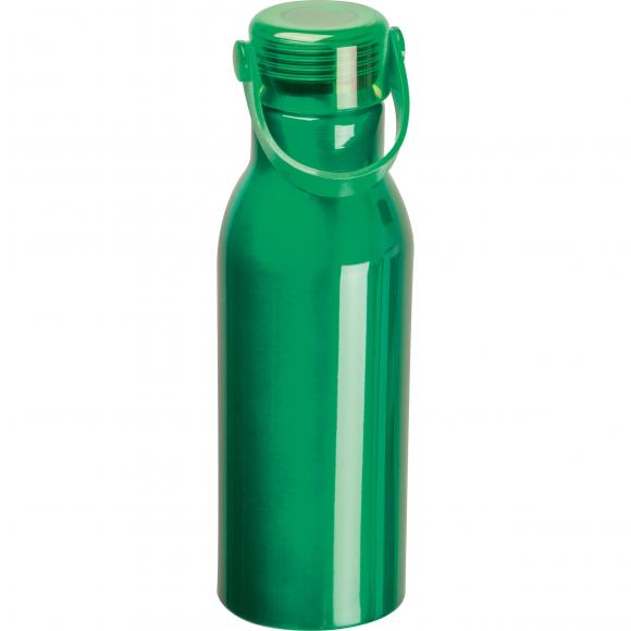 Trinkflasche aus recyceltem Aluminium mit Namensgravur - 750ml - Farbe: grün