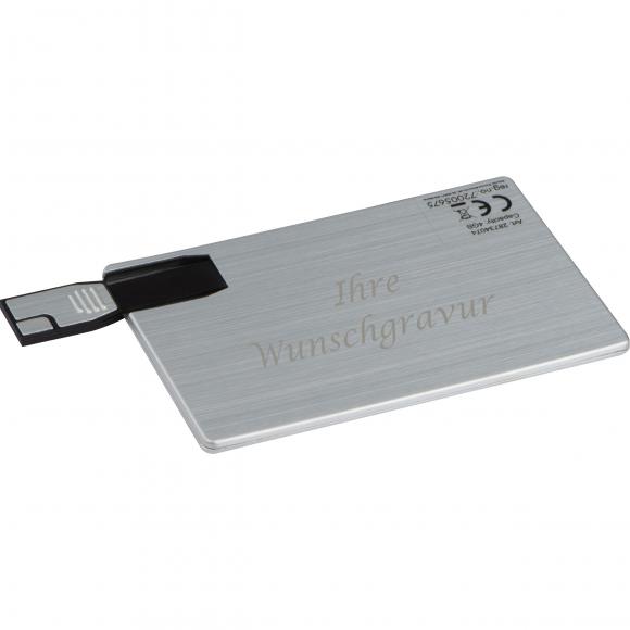 USB-Stick mit Gravur / USB-Karte / 8GB / aus Metall