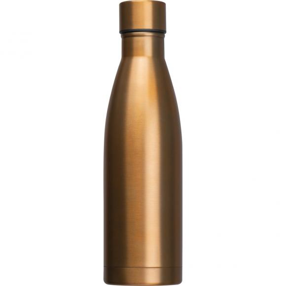Vakuum Trinkflasche aus Edelstahl mit Gravur / 500ml / Farbe: gold