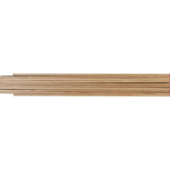Zollstock mit Gravur / Gliedermaßstab / 2m / aus Holz