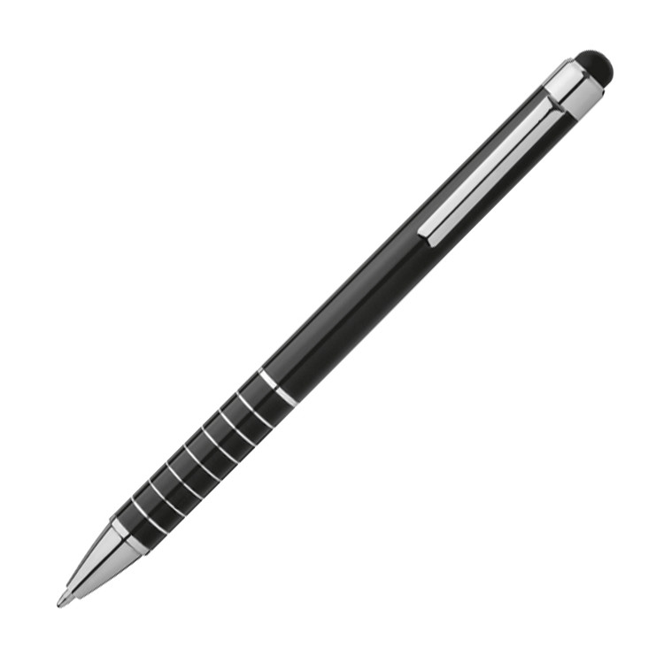 Farbe 10 Touchpen Kugelschreiber aus Metall schwarz 
