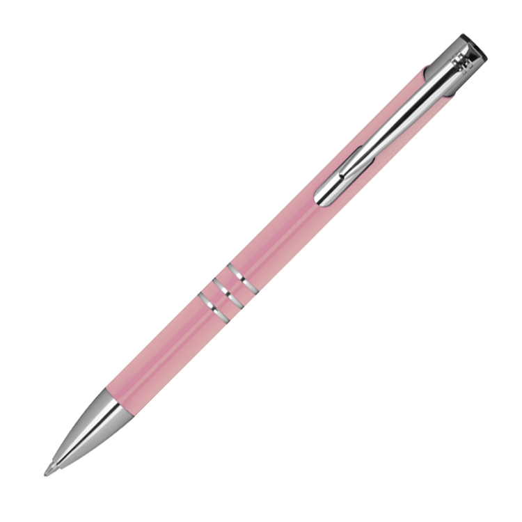 100 Kugelschreiber aus Metall mit Gravur rose' Farbe 