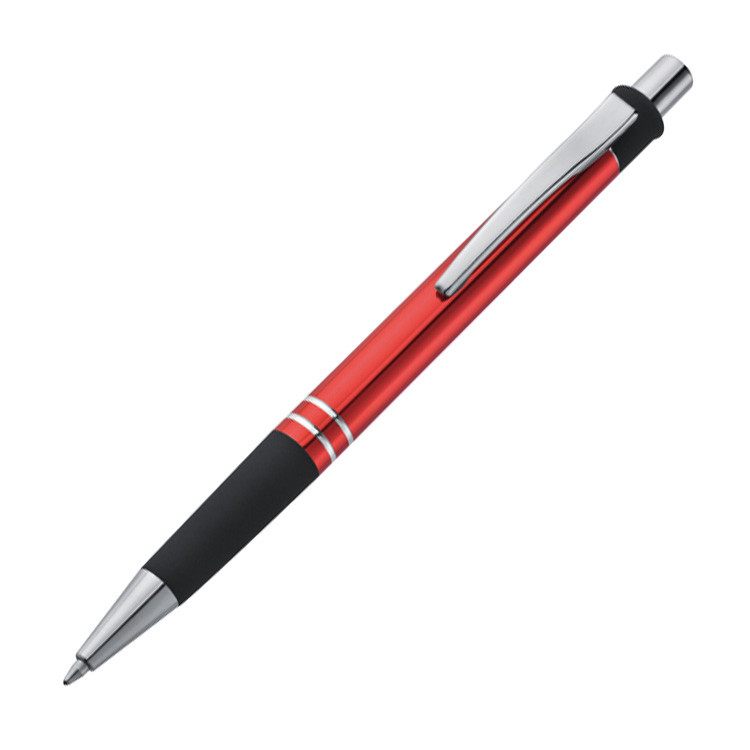 rot und anthrazit je 5x blau 15 Kugelschreiber aus Metall  mit Gravur/ Farbe 